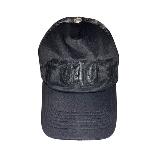 Chrome Hearts vintage "FUCK" leather patched trucker hat