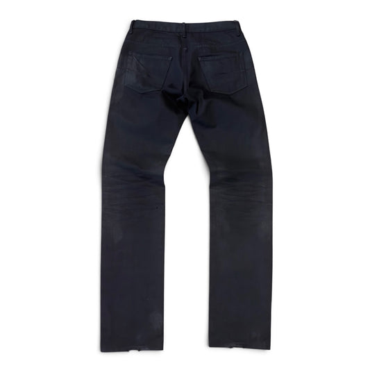 Dior Homme SS07 waxed gold dust clawmark denim