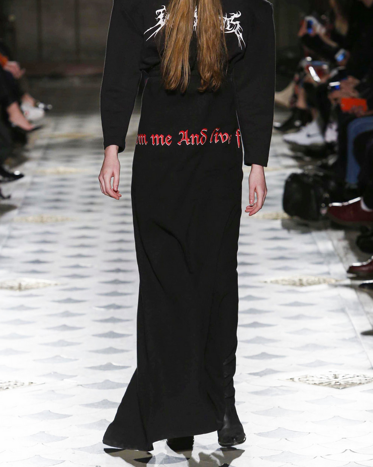 Vetements FW17 "TFD" maxi skirt