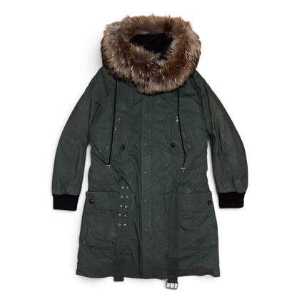 Balmain FW13 raccoon trimmed field parka