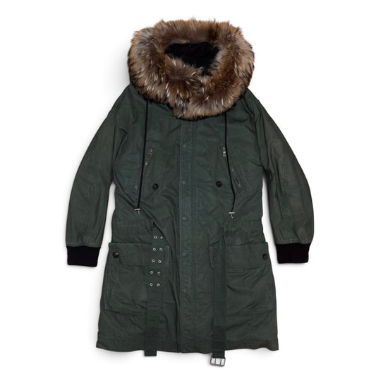 Balmain FW13 raccoon trimmed field parka
