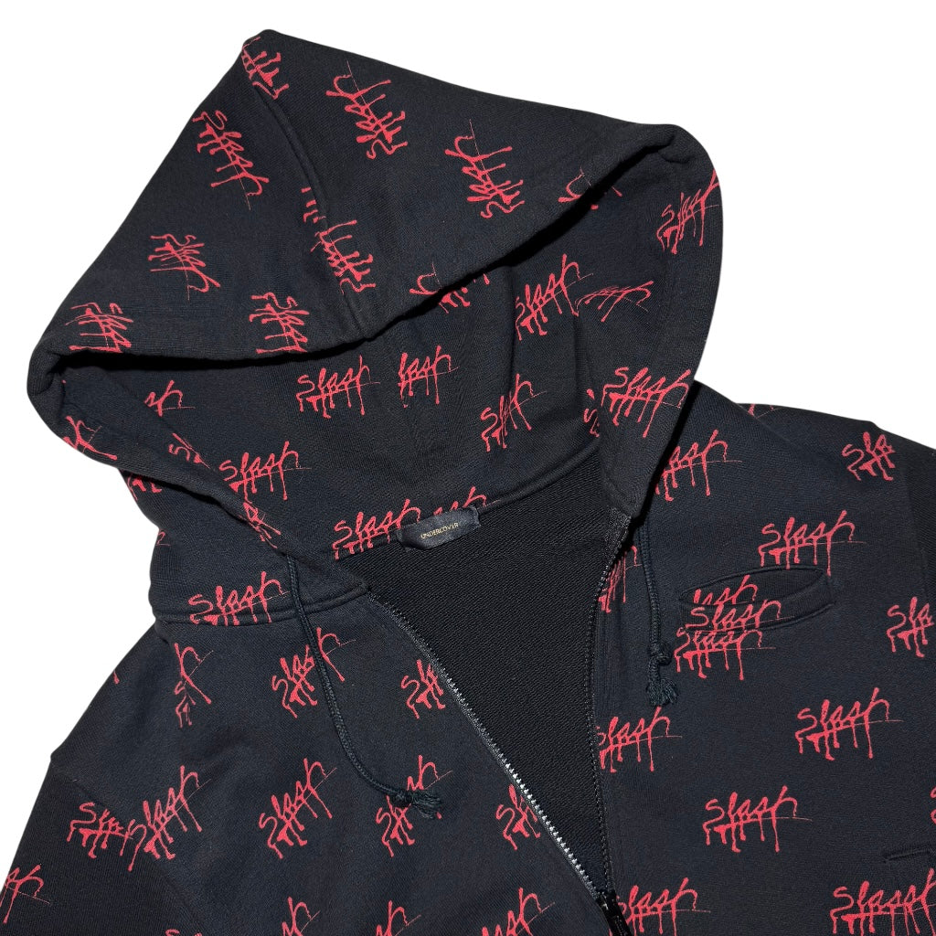 Undercover AW15 "Slash" zip-up hoodie