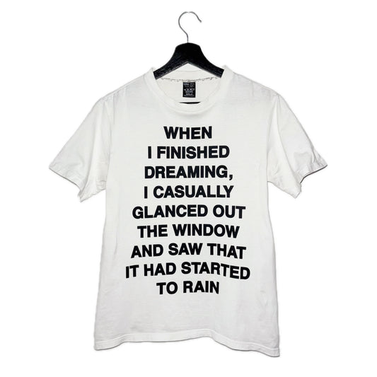 Number (N)ine SS06 "Dreaming Rain" poem T-shirt