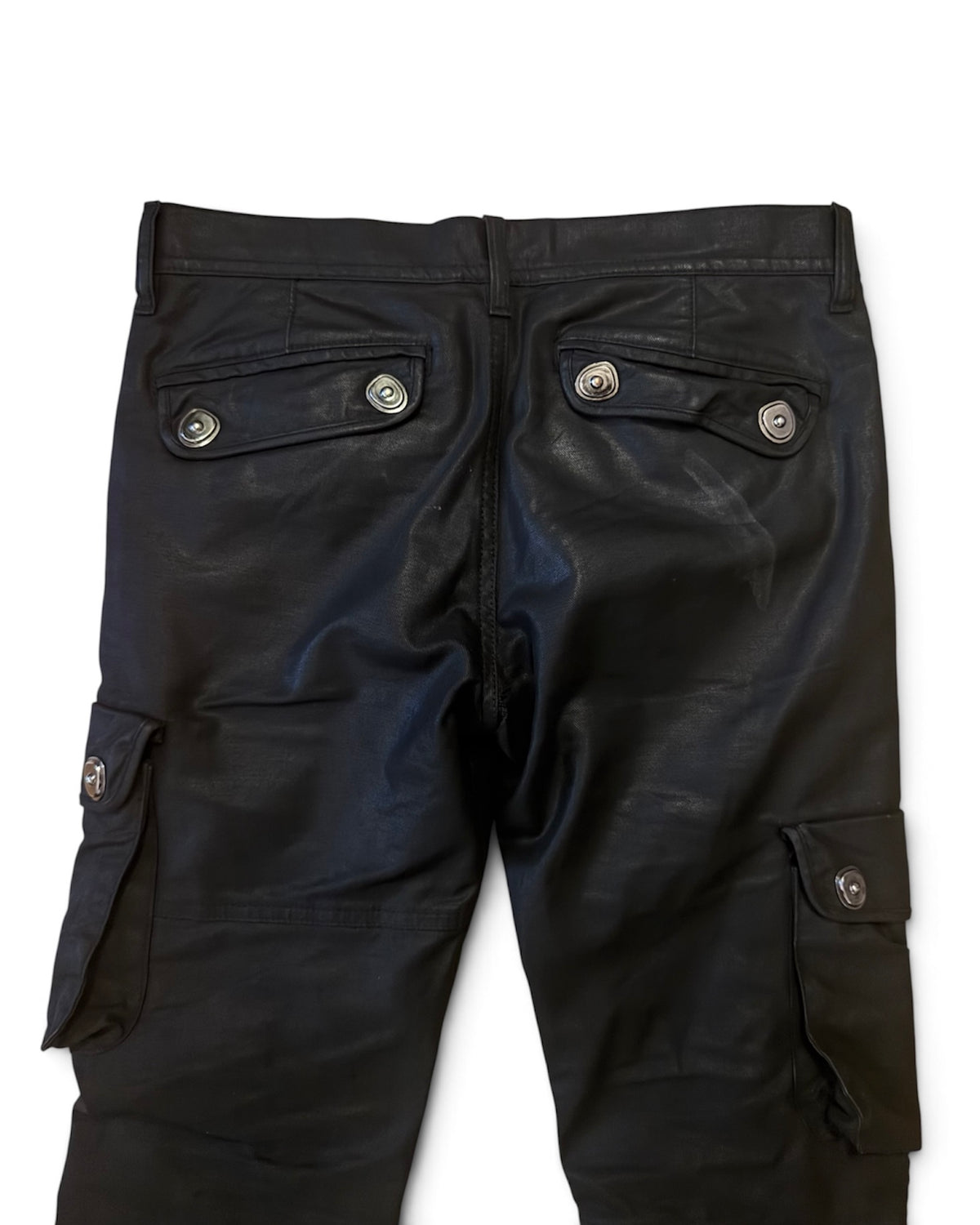 Tornado Mart waxed utility cargo pants black