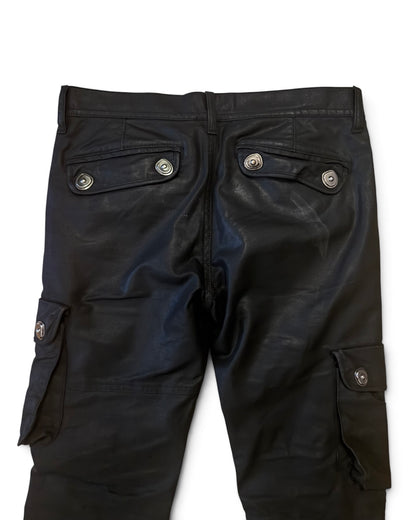 Tornado Mart waxed utility cargo pants black