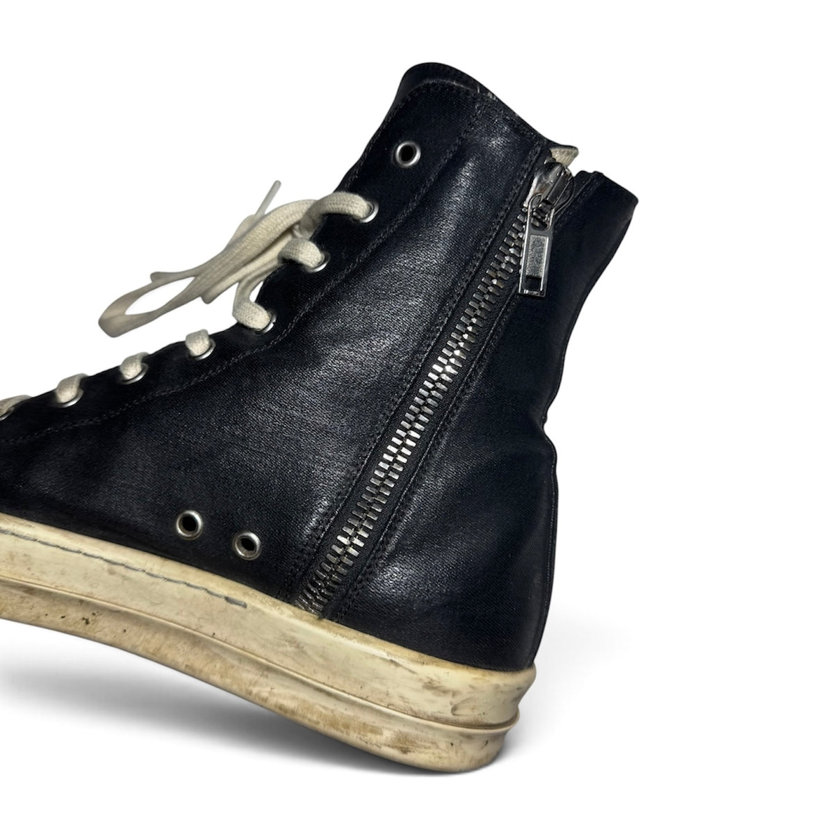 Rick Owens waxed DRKSHDW Ramones sneakers
