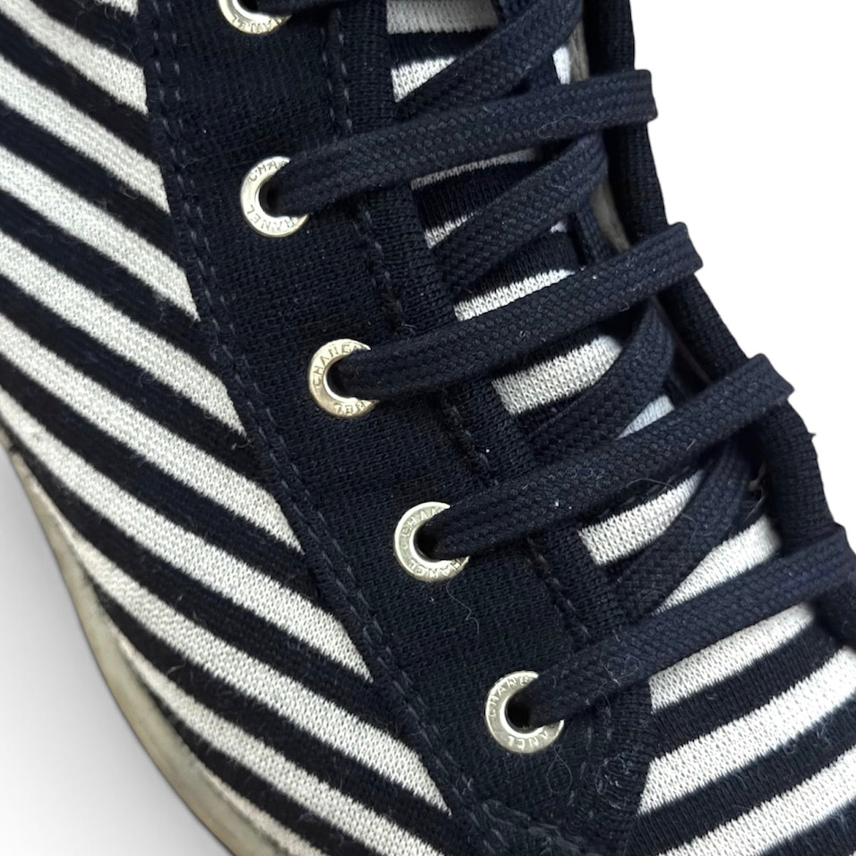Chanel high-top boxing sneakers
