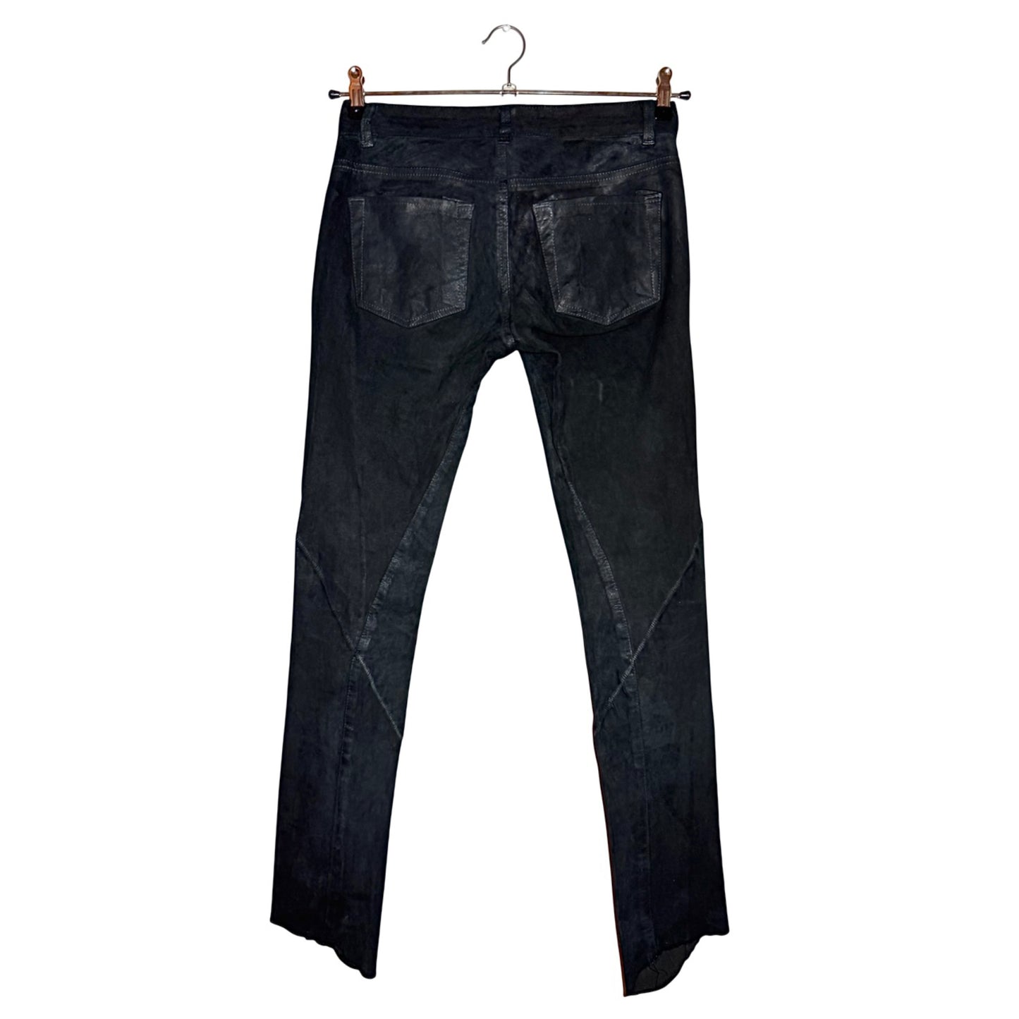 Isaac Sellam Experience scar-stitch lambskin pants