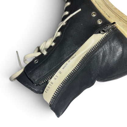 Rick Owens waxed DRKSHDW Ramones sneakers