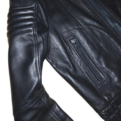 Tom Ford cropped lambskin moto jacket