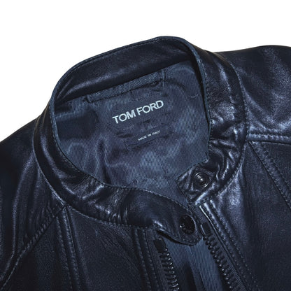 Tom Ford cropped lambskin moto jacket