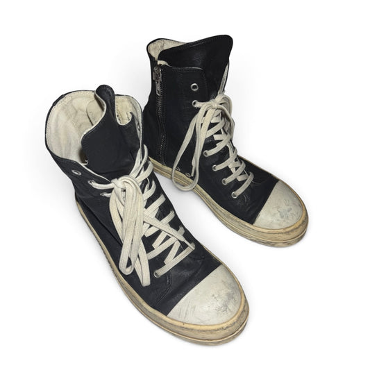 Rick Owens waxed DRKSHDW Ramones sneakers