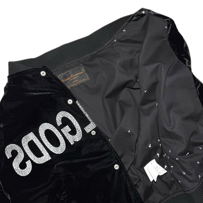 Undercover FW02 Rebelgods velour bomber jacket