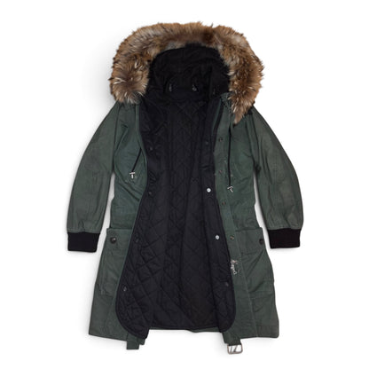 Balmain FW13 raccoon trimmed field parka