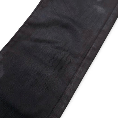 Dior Homme SS07 waxed gold dust clawmark denim