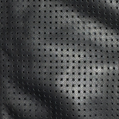 Balmain FW18 Perforated lamb leather hoodie
