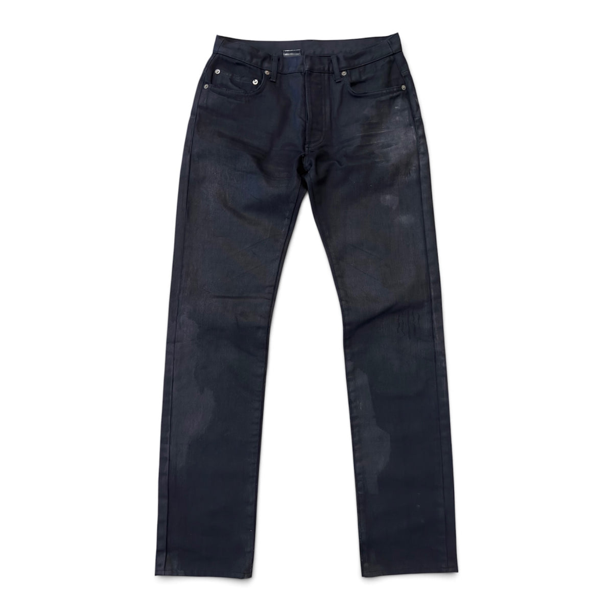 Dior Homme SS07 waxed gold dust clawmark denim