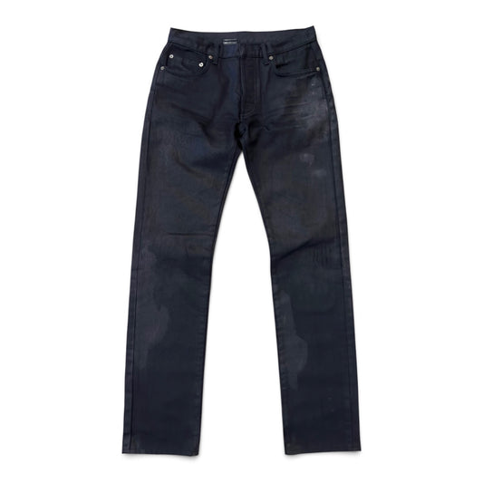 Dior Homme SS07 waxed gold dust clawmark denim