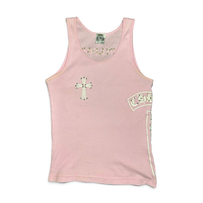 Chrome Hearts x Swarovski rhinestone tank top