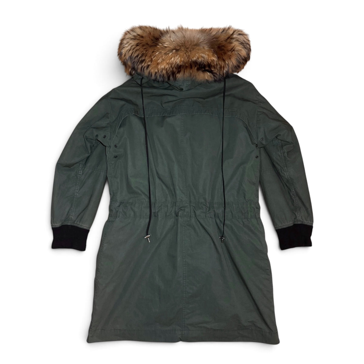 Balmain FW13 raccoon trimmed field parka