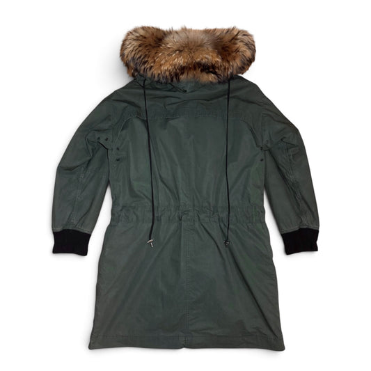 Balmain FW13 raccoon trimmed field parka