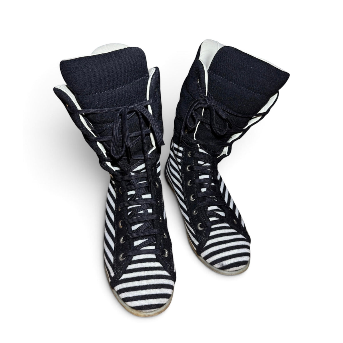 Chanel high-top boxing sneakers