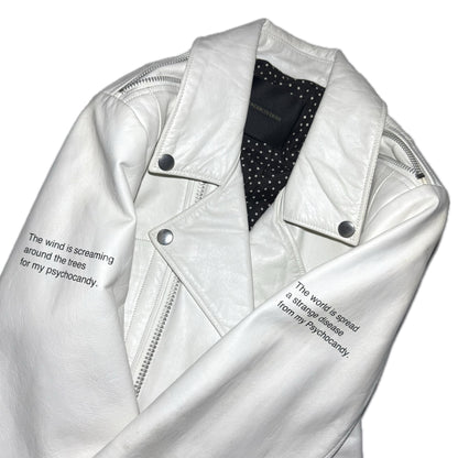 Undercover SS14 "Psychocandy" 1/1 double rider leather jacket
