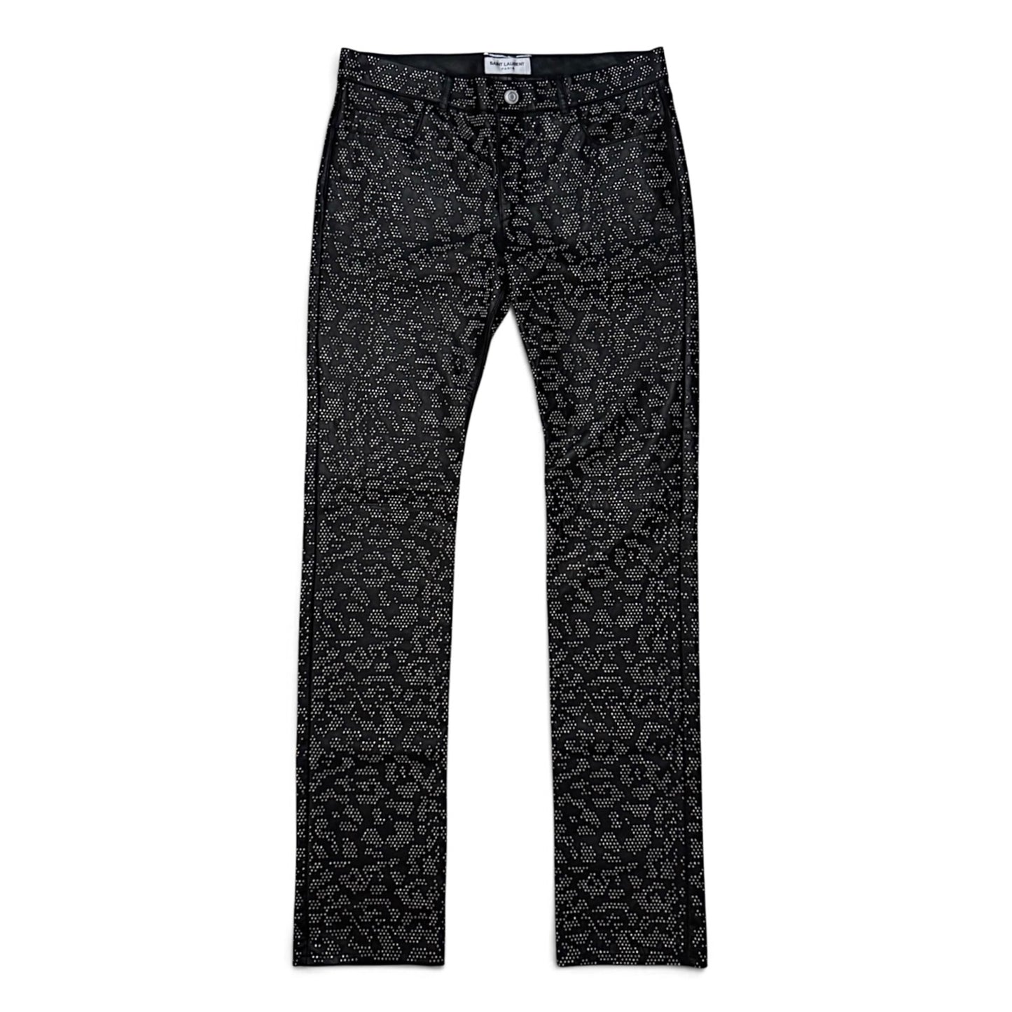 1/1 Saint Laurent SS14 sample "Baby Cat" studded leather pants