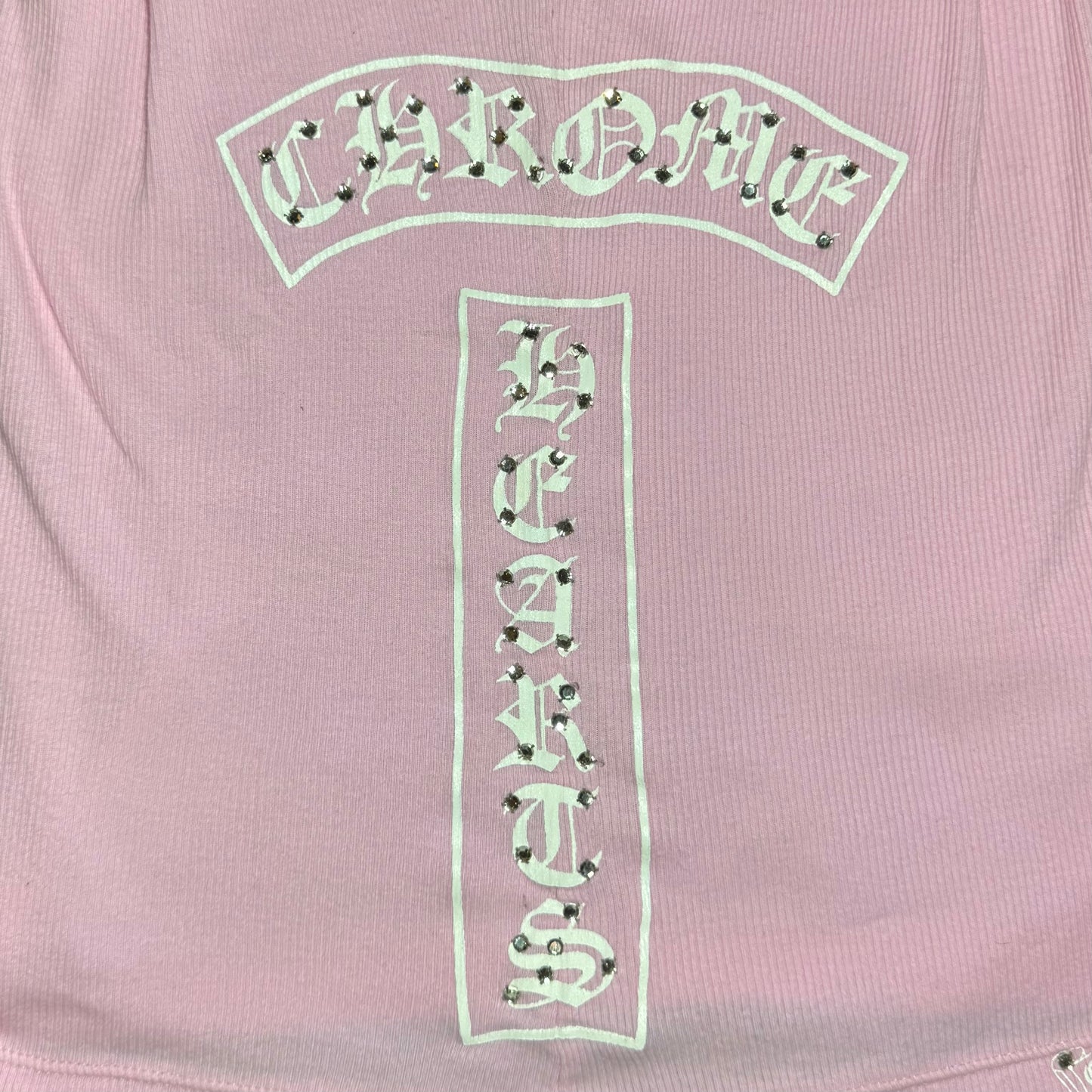 Chrome Hearts x Swarovski rhinestone tank top