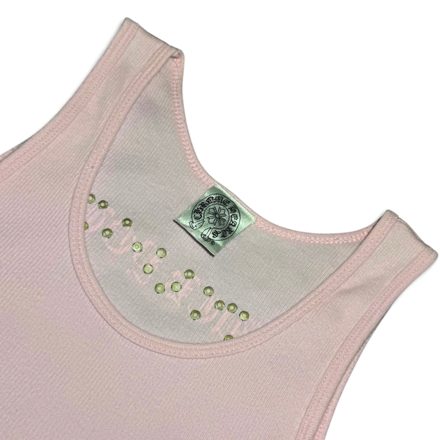 Chrome Hearts x Swarovski rhinestone tank top