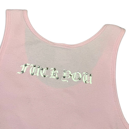 Chrome Hearts x Swarovski rhinestone tank top