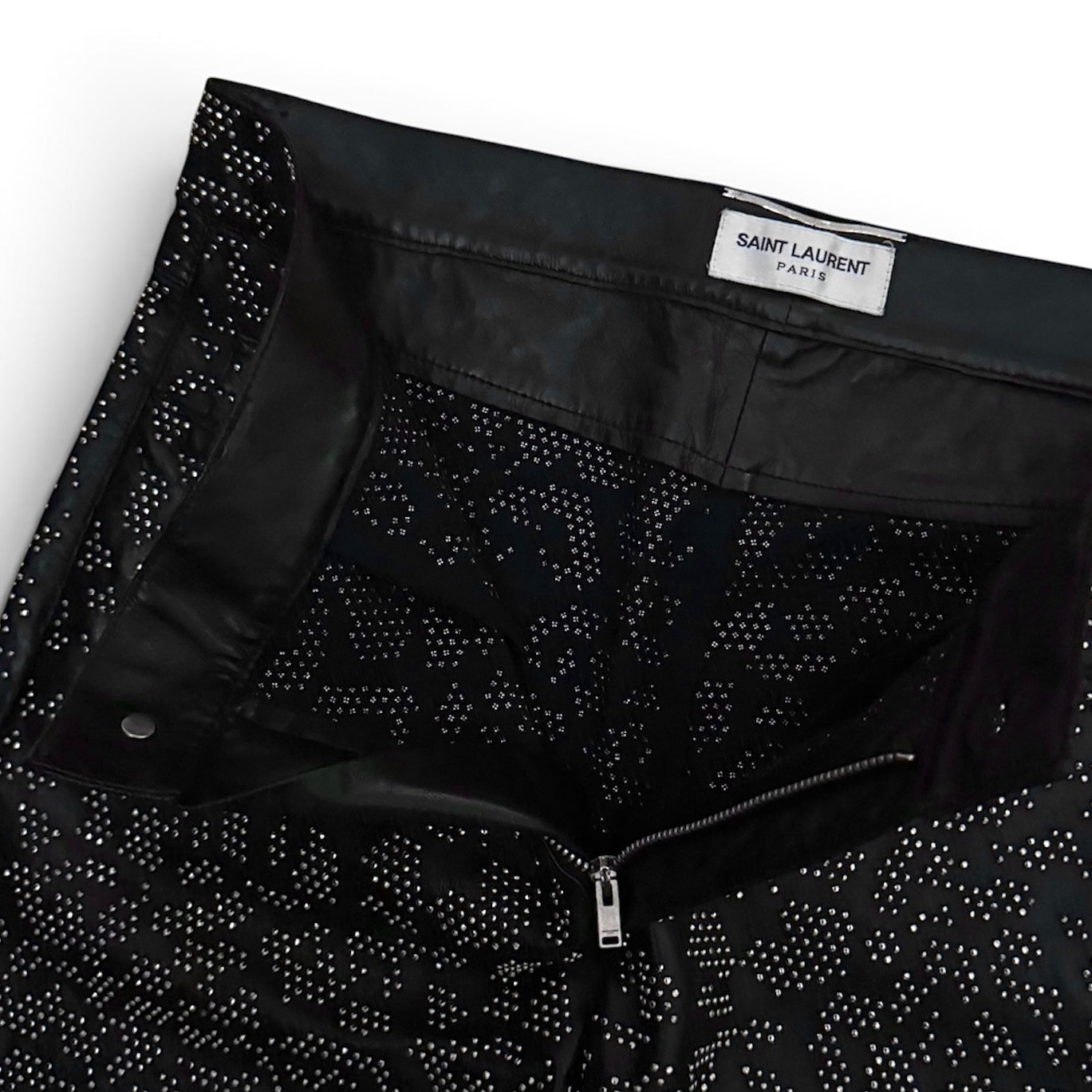 1/1 Saint Laurent SS14 sample "Baby Cat" studded leather pants