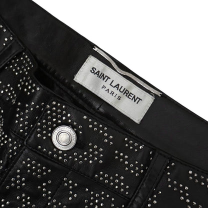 1/1 Saint Laurent SS14 sample "Baby Cat" studded leather pants