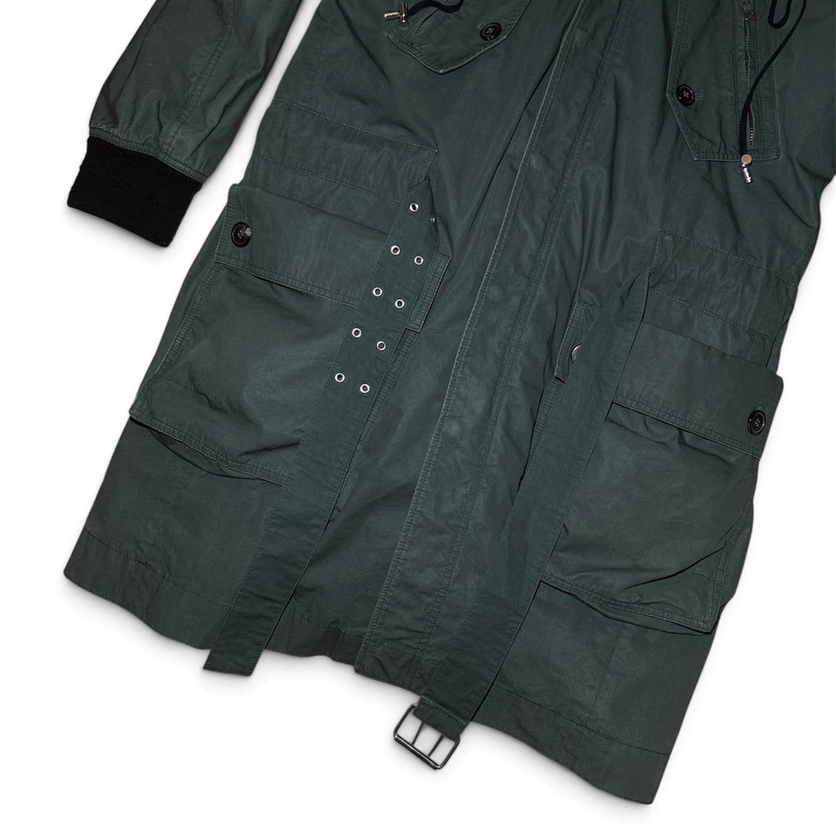 Balmain FW13 raccoon trimmed field parka